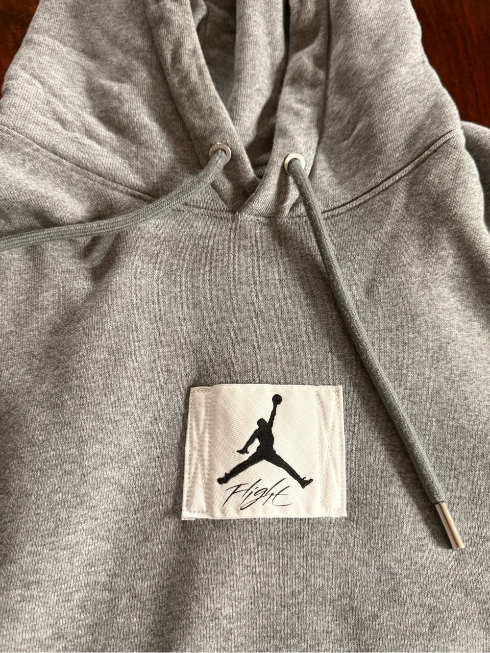 Jordan flight hoodie Adult medium grey